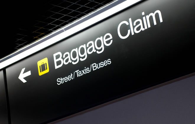 получение багажа в аэропорту